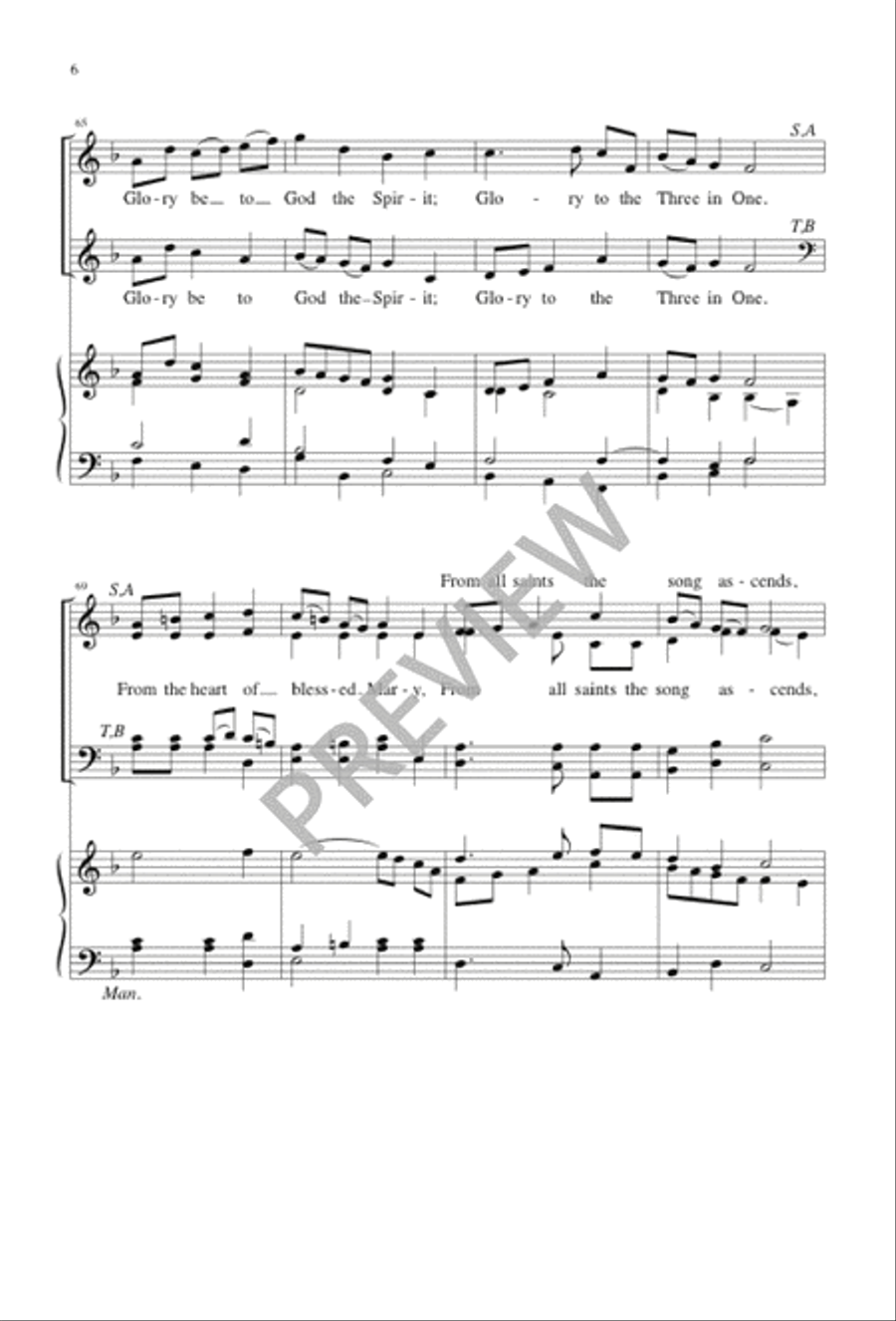 Sing of Mary Sing of Mary 4-Part scores gallery preview page 7