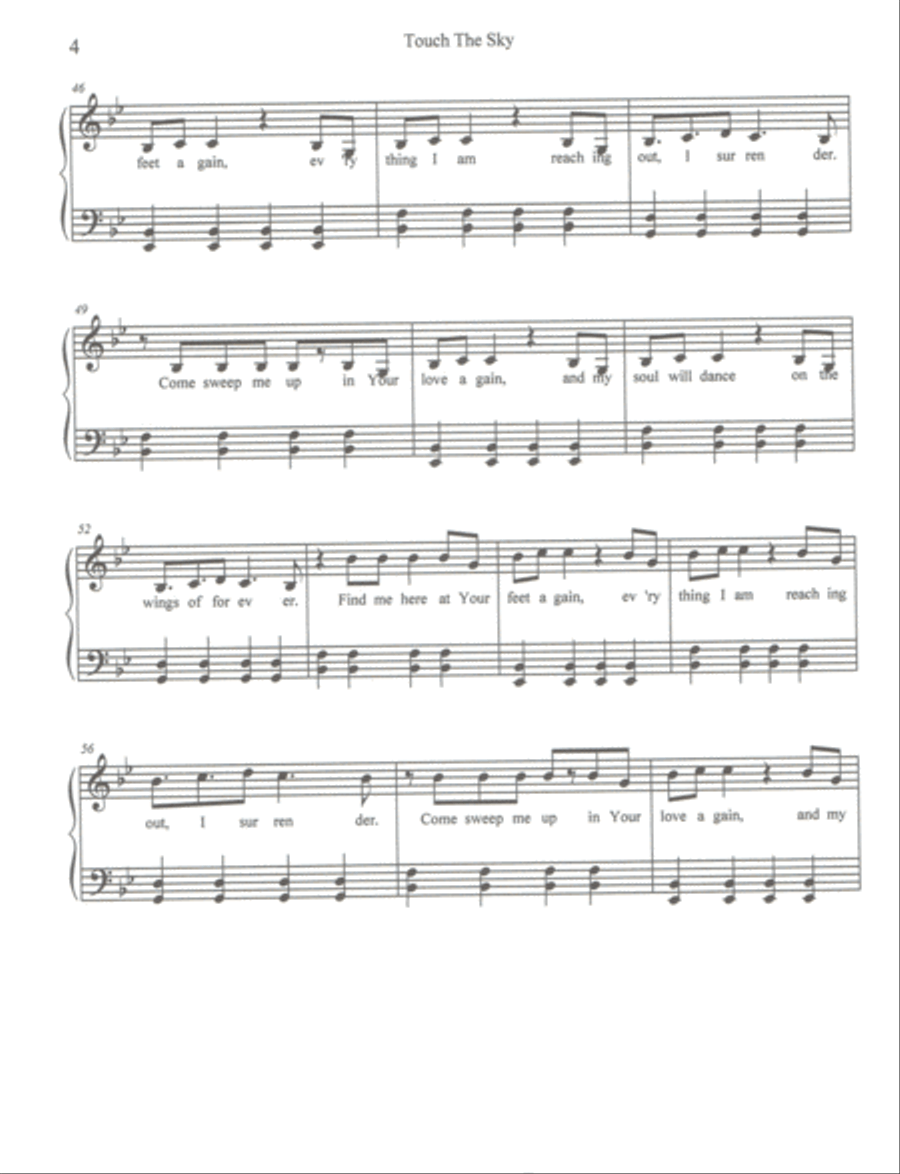 Touch The Sky Touch The Sky Small Ensemble scores gallery preview page 4