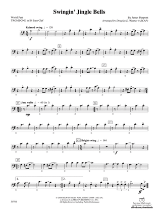 Swingin' Jingle Bells: (wp) 1st B-flat Trombone B.C.