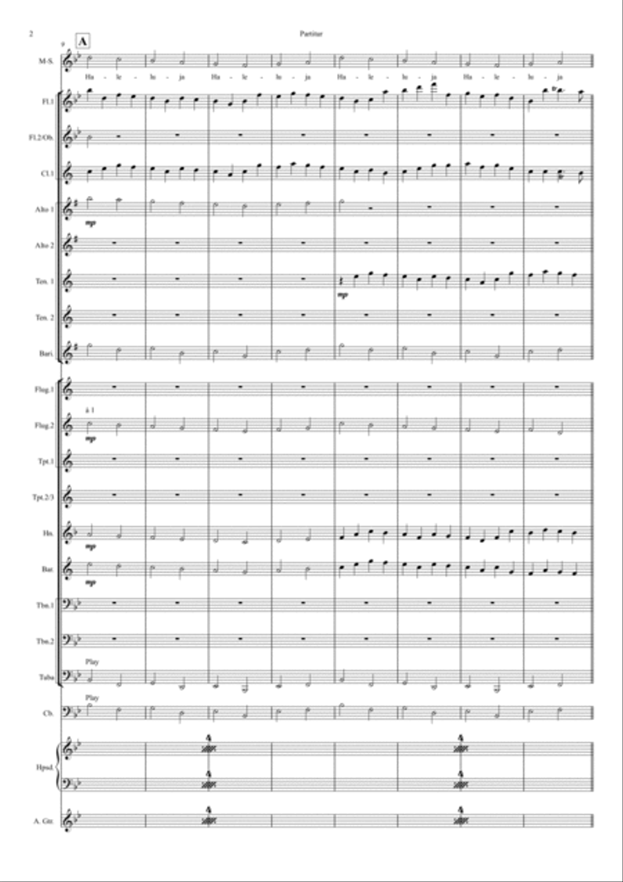 Canon in D (Bb) - Pachelbel - Voc. Opt - Concert Band Concert Band scores gallery preview page 2