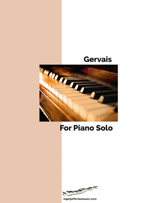 Book cover for Gervais for piano solo