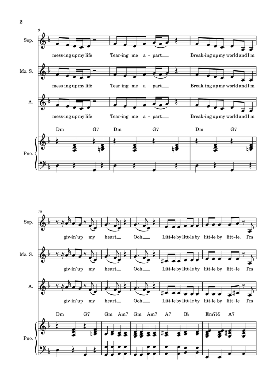 Little By Little SSA scores gallery preview page 2