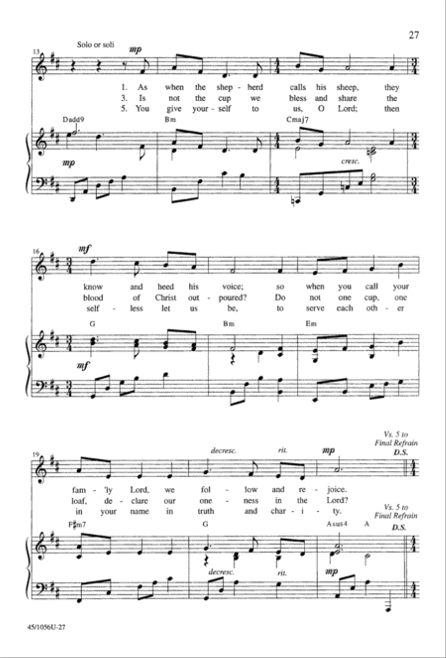 At the Lord's Table 4-Part scores gallery preview page 29