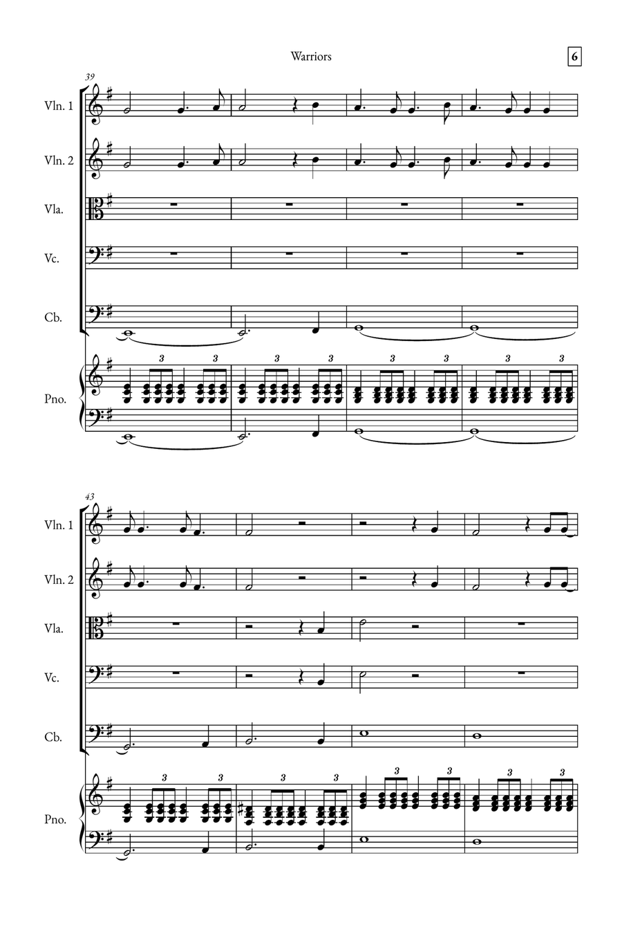Warriors Small Ensemble scores gallery preview page 6