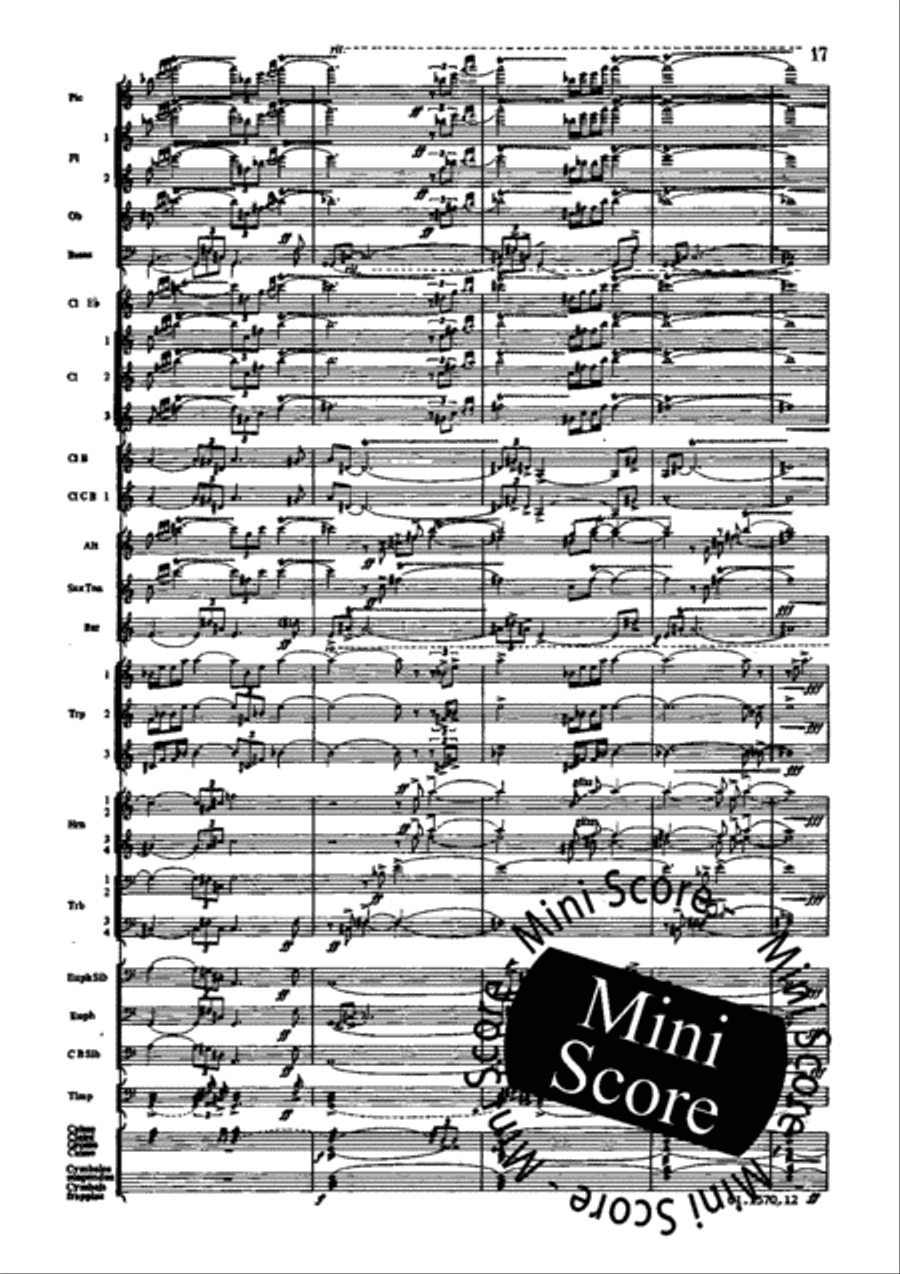 Poeme du Feu Concert Band scores gallery preview page 23
