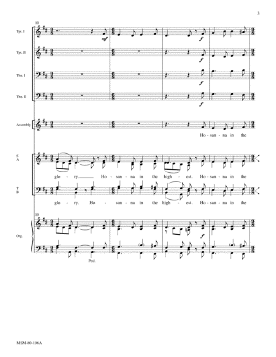 Eucharistic Acclamations on Resonet in Laudibus Choir scores gallery preview page 3