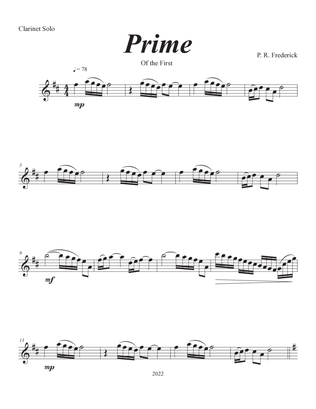 Prime (Clarinet Solo)