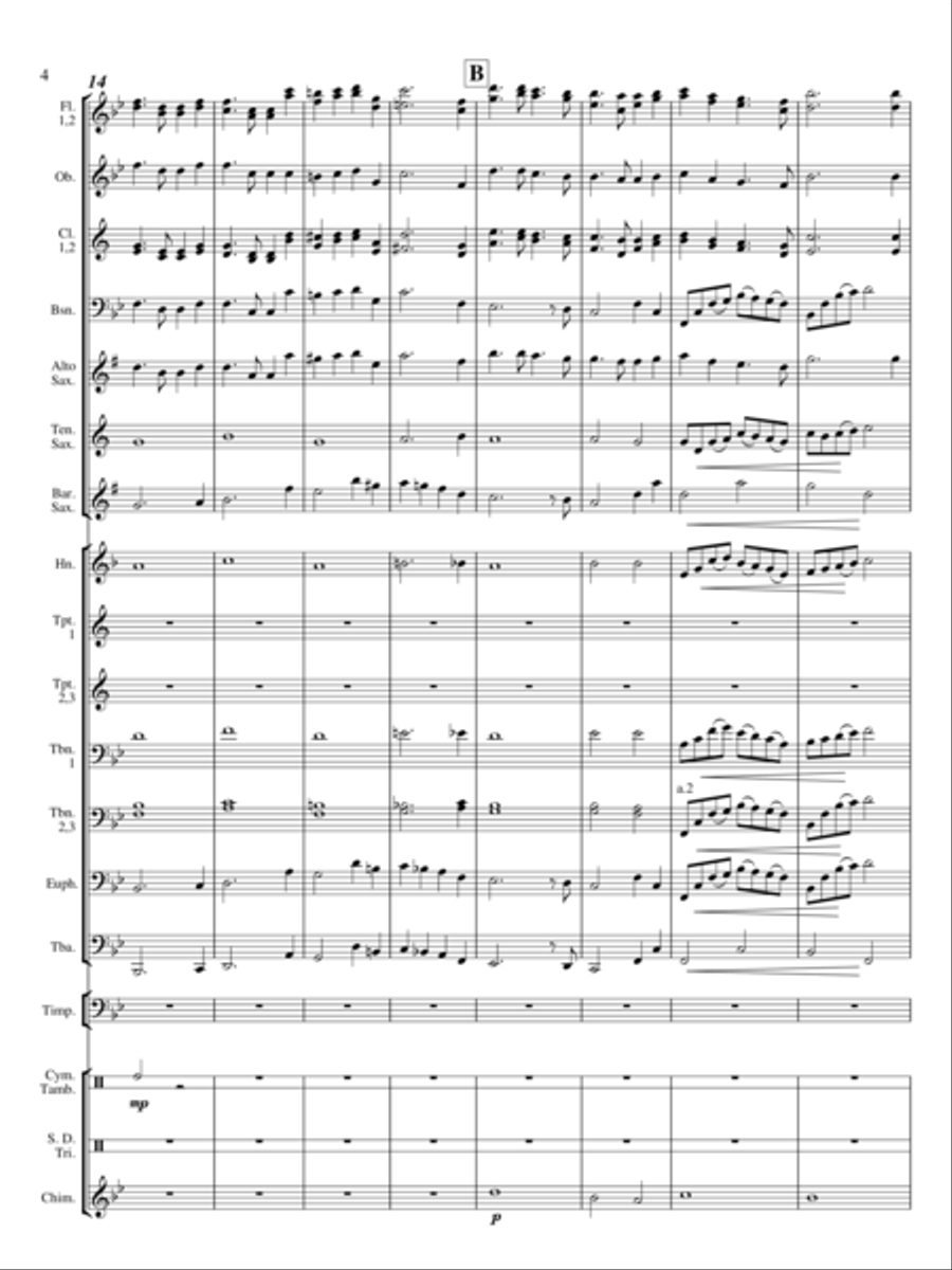 America the Beautiful Concert Band scores gallery preview page 4