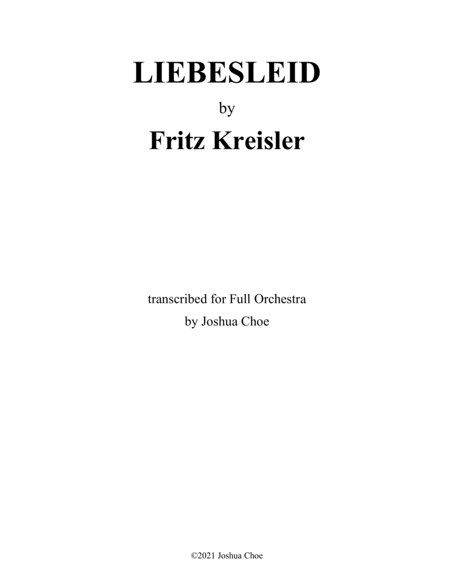 Liebesleid (