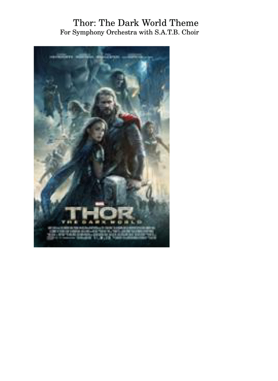 Thor: The Dark World Full Orchestra scores gallery preview page 1