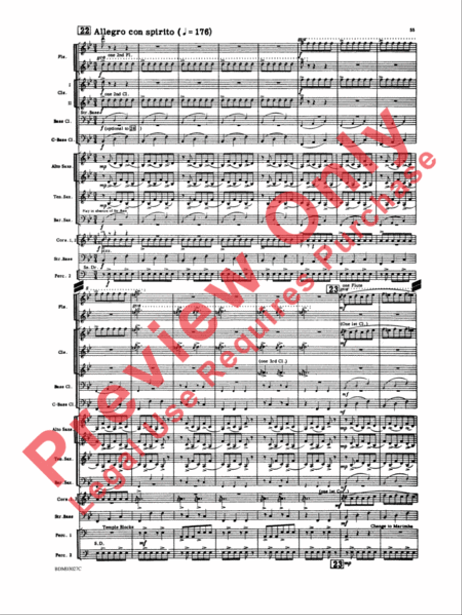 La Fiesta Mexicana Concert Band scores gallery preview page 58