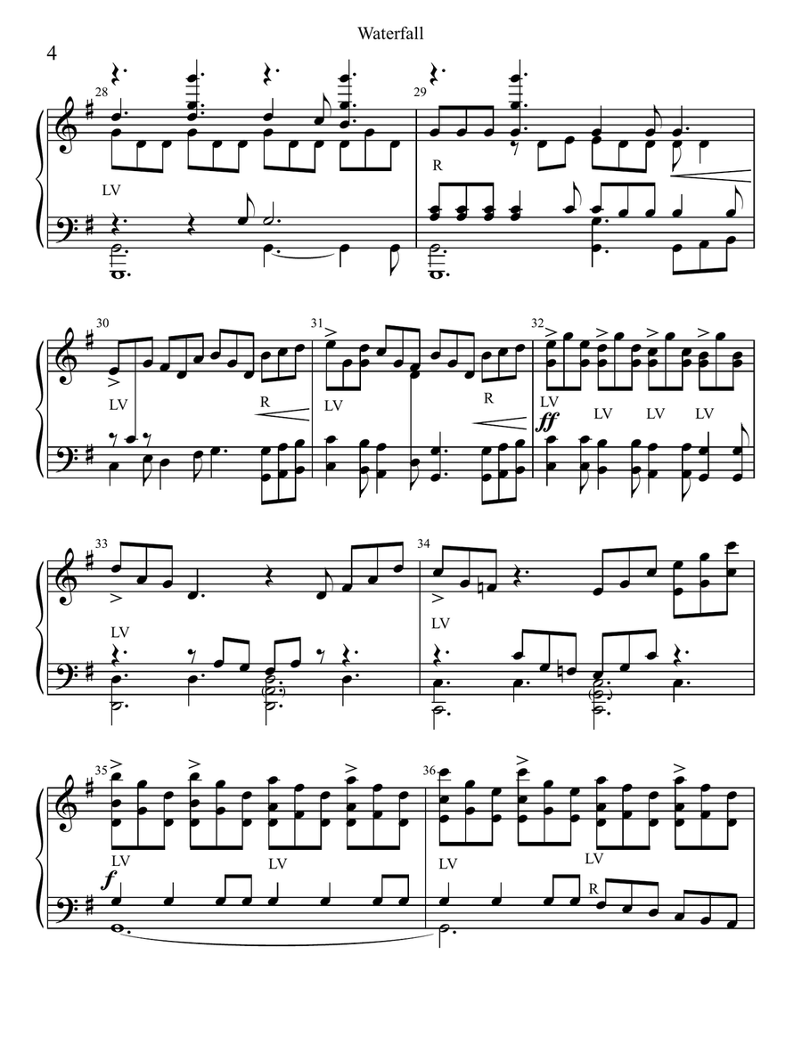 Waterfall Handbell Choir scores gallery preview page 5