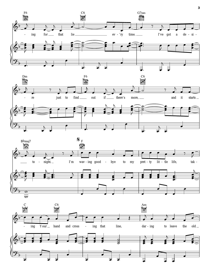 Daring To Be Acoustic Guitar scores gallery preview page 3