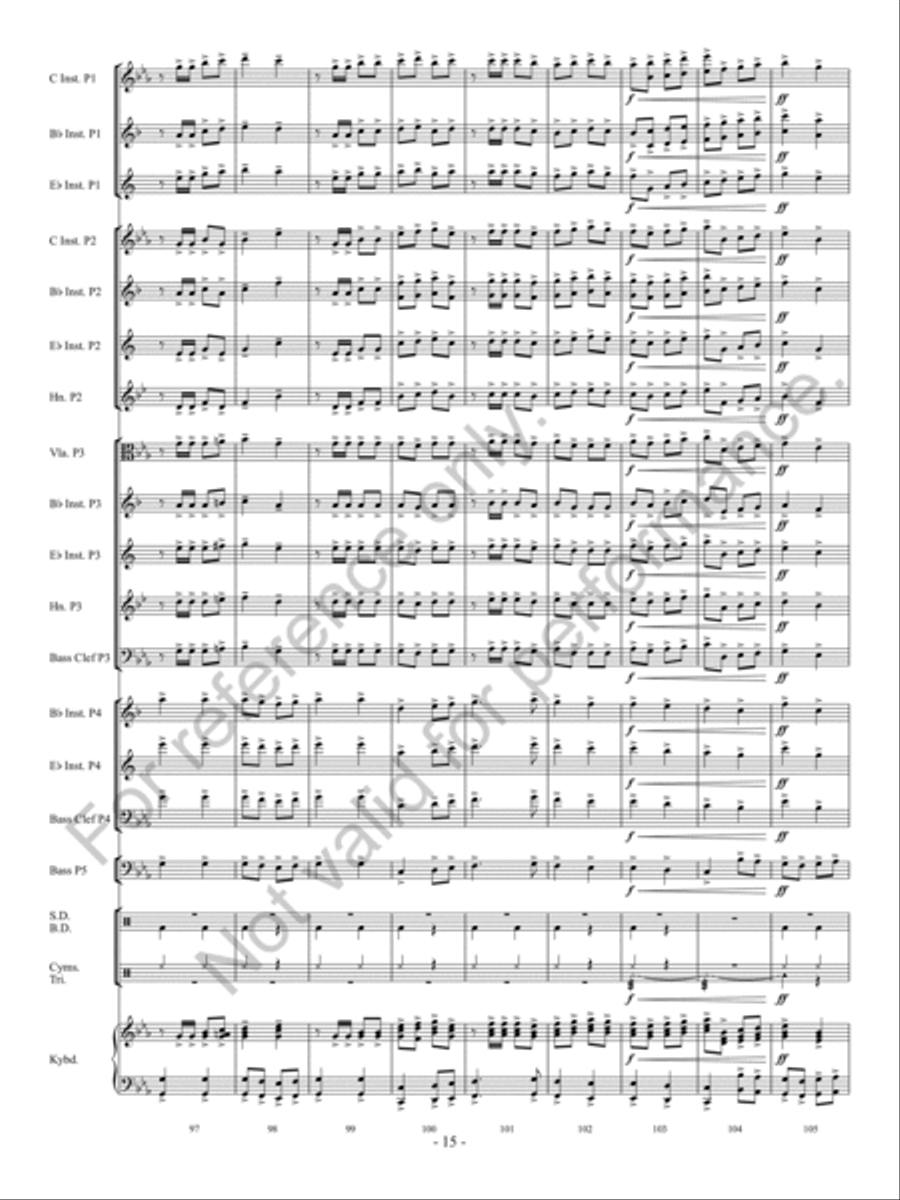 Folk Songs From Somerset Concert Band scores gallery preview page 16