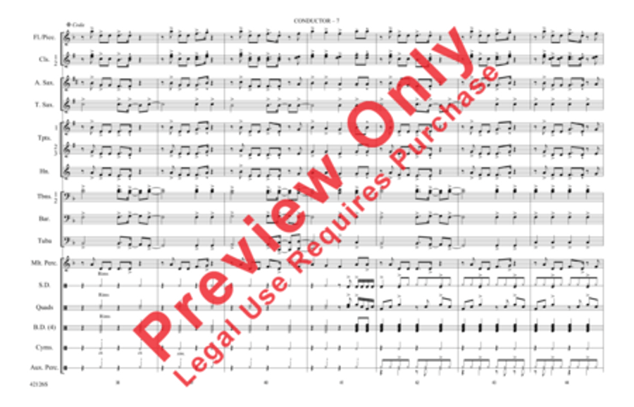 Treasure Marching Band scores gallery preview page 8