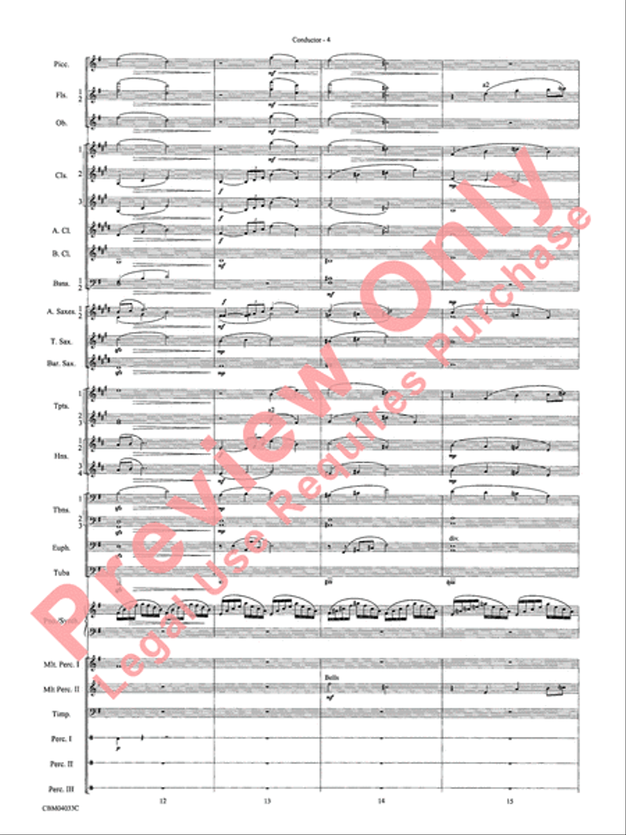 The Polar Express, Concert Suite from Concert Band scores gallery preview page 6