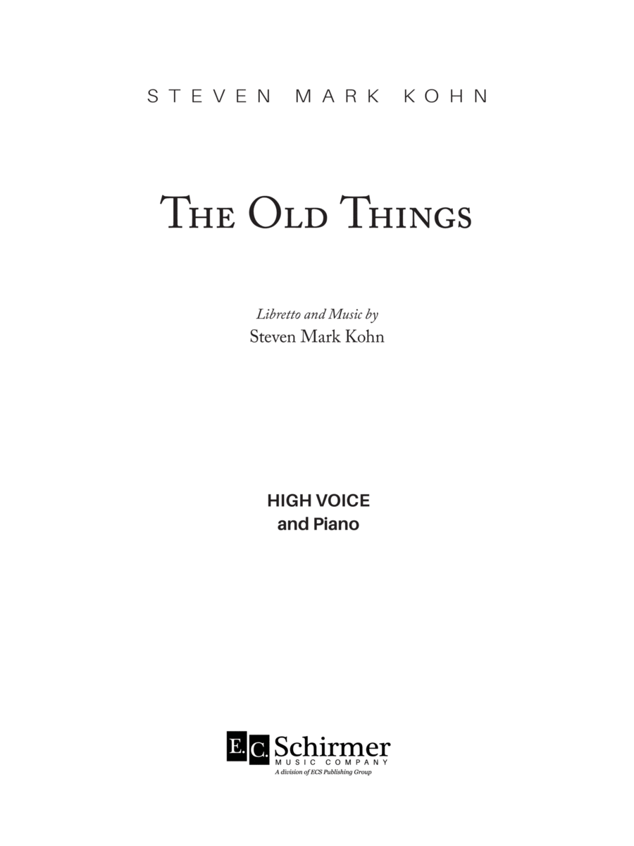 The Old Things The Old Things High Voice scores gallery preview page 1