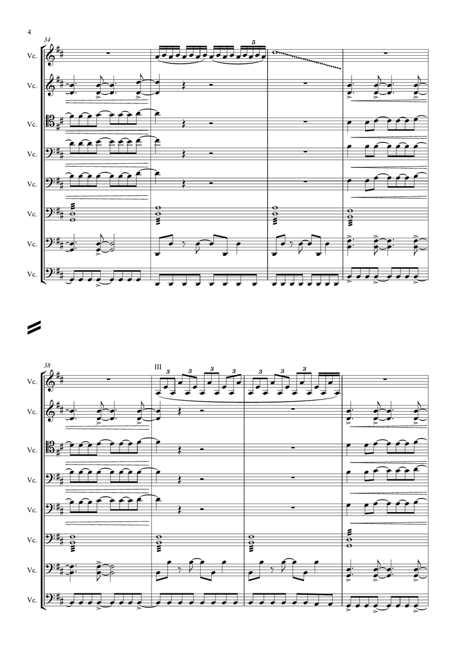 Thundercats String Orchestra scores gallery preview page 4