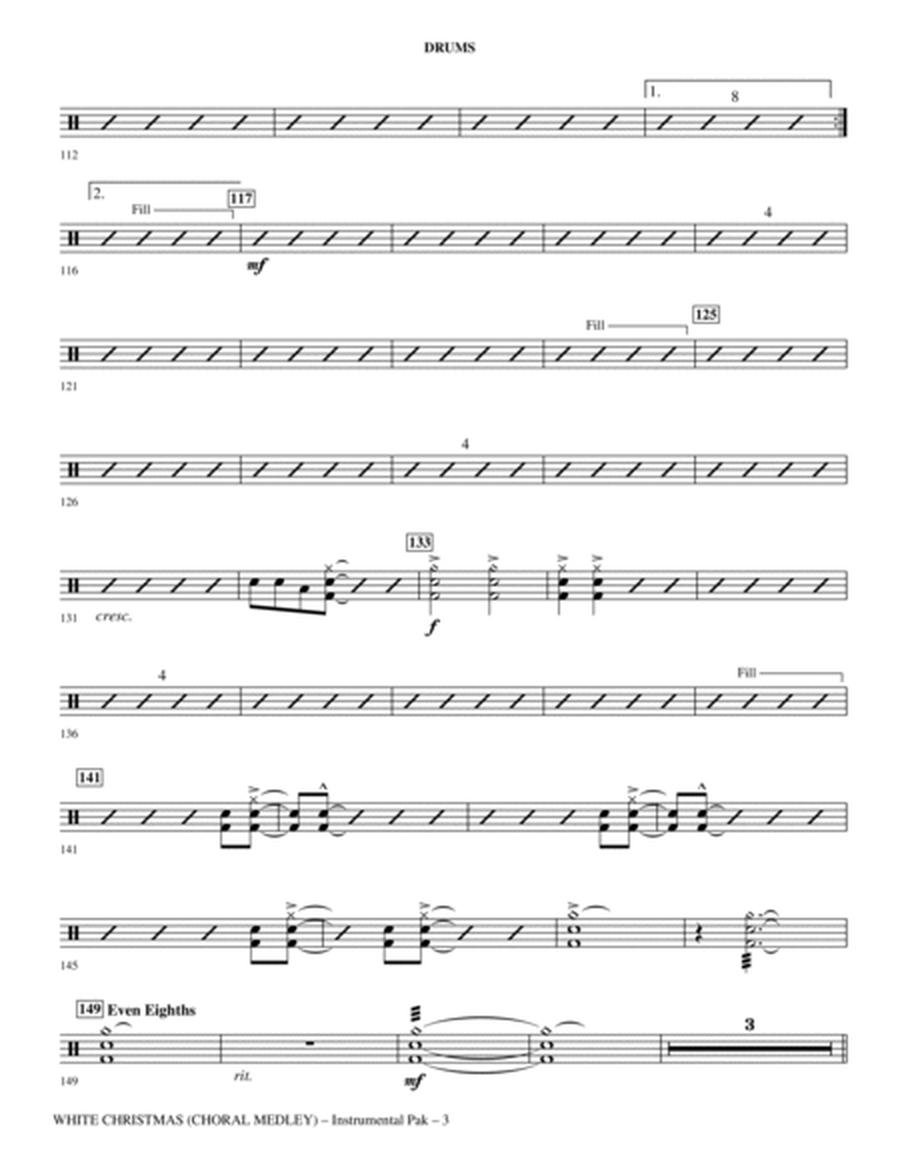 White Christmas (Choral Medley) - Drums