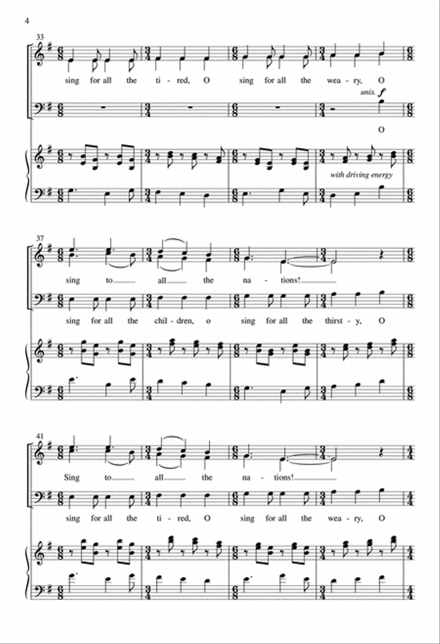 O Sing 4-Part scores gallery preview page 4
