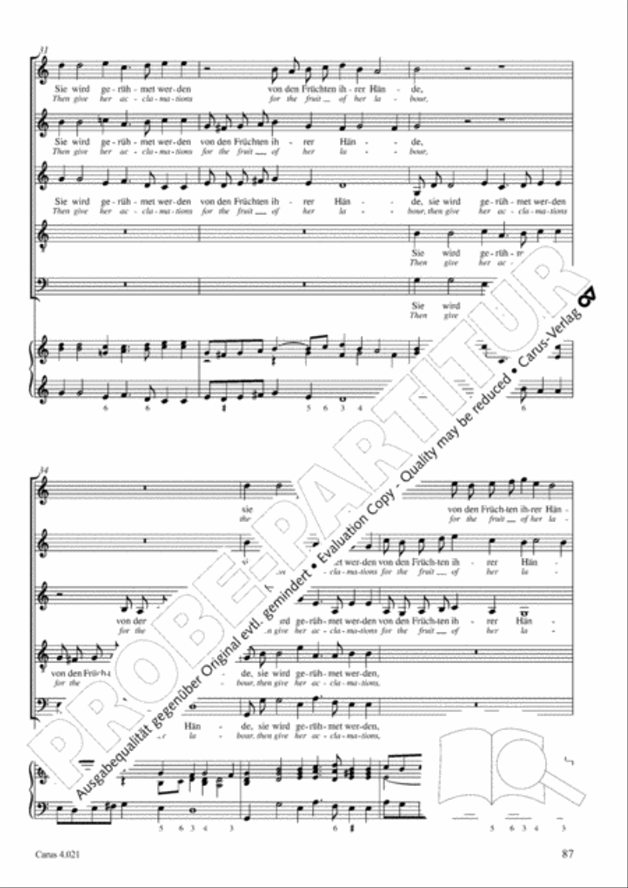 Schein: Israelsbrunnlein. Fontana d'Israel. Complete edition Choir scores gallery preview page 94