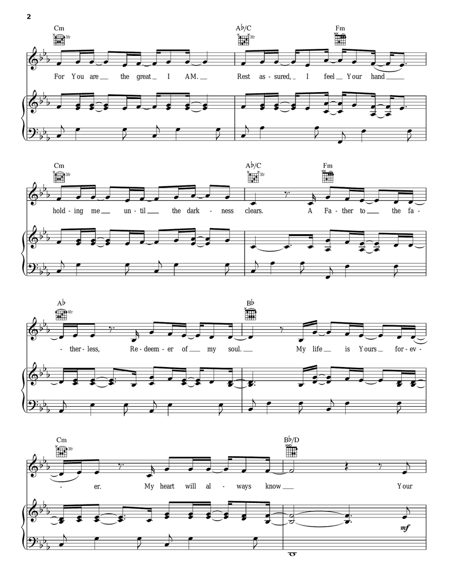 Mercy Mercy Piano, Vocal, Guitar scores gallery preview page 2