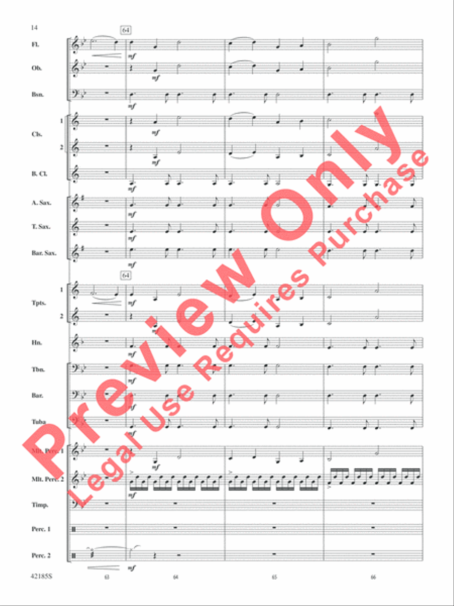 Man of Steel, Selections from Concert Band scores gallery preview page 15