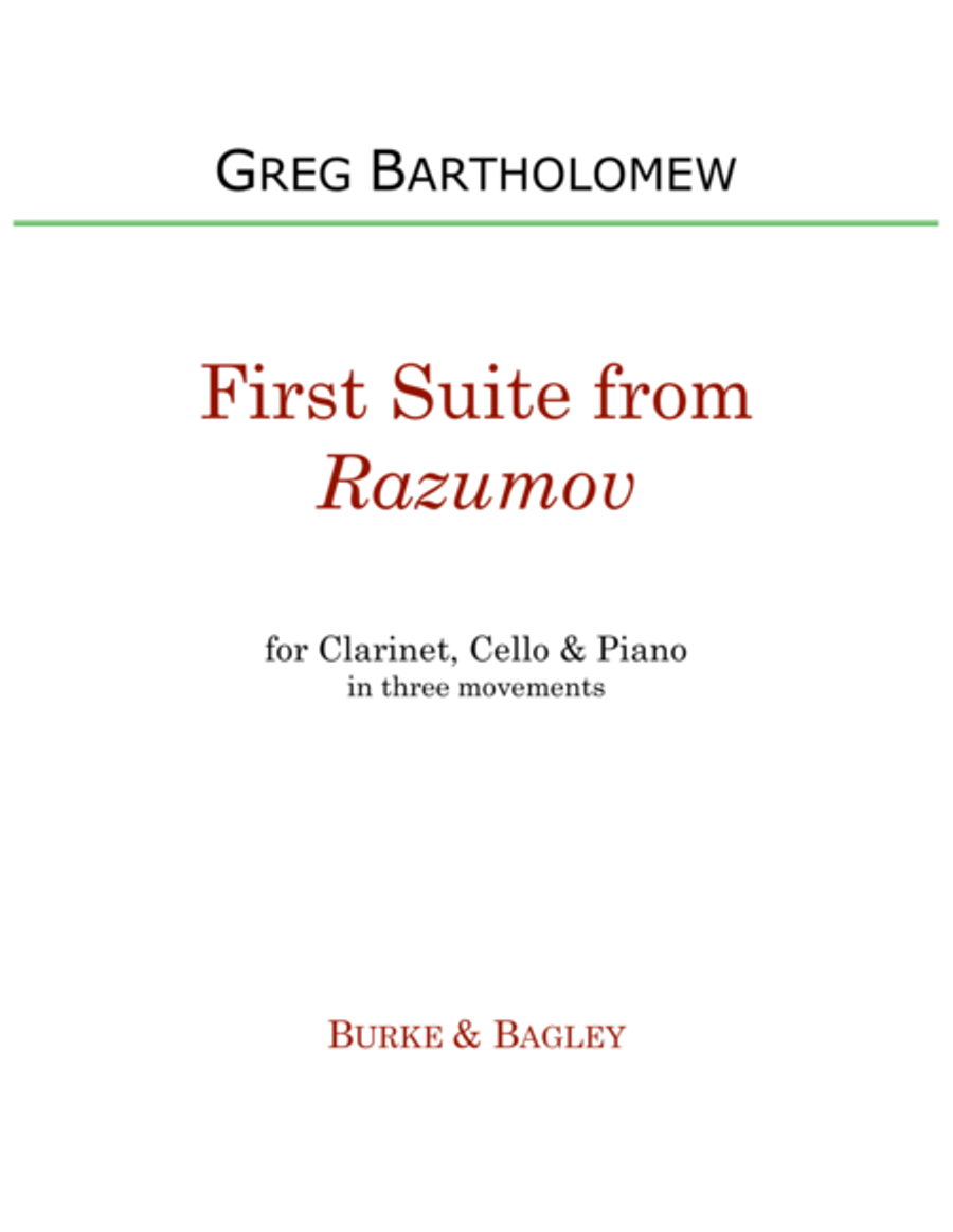 First Suite from Razumov for clarinet trio image number null