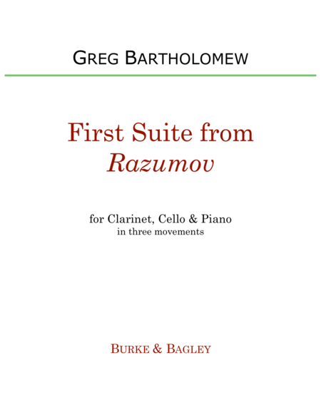 First Suite from Razumov for clarinet trio image number null