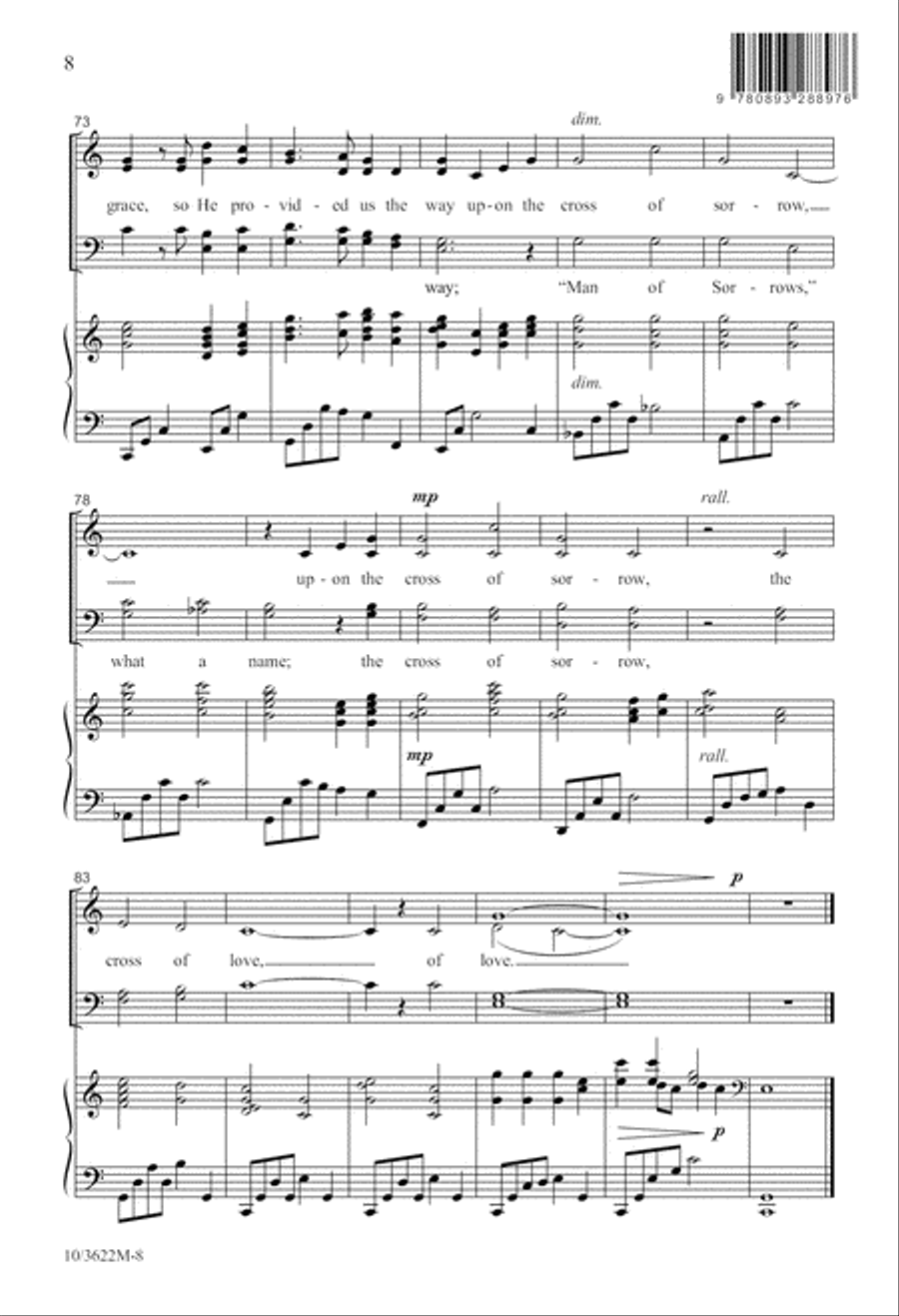 Cross of Sorrow, Cross of Love 4-Part scores gallery preview page 9