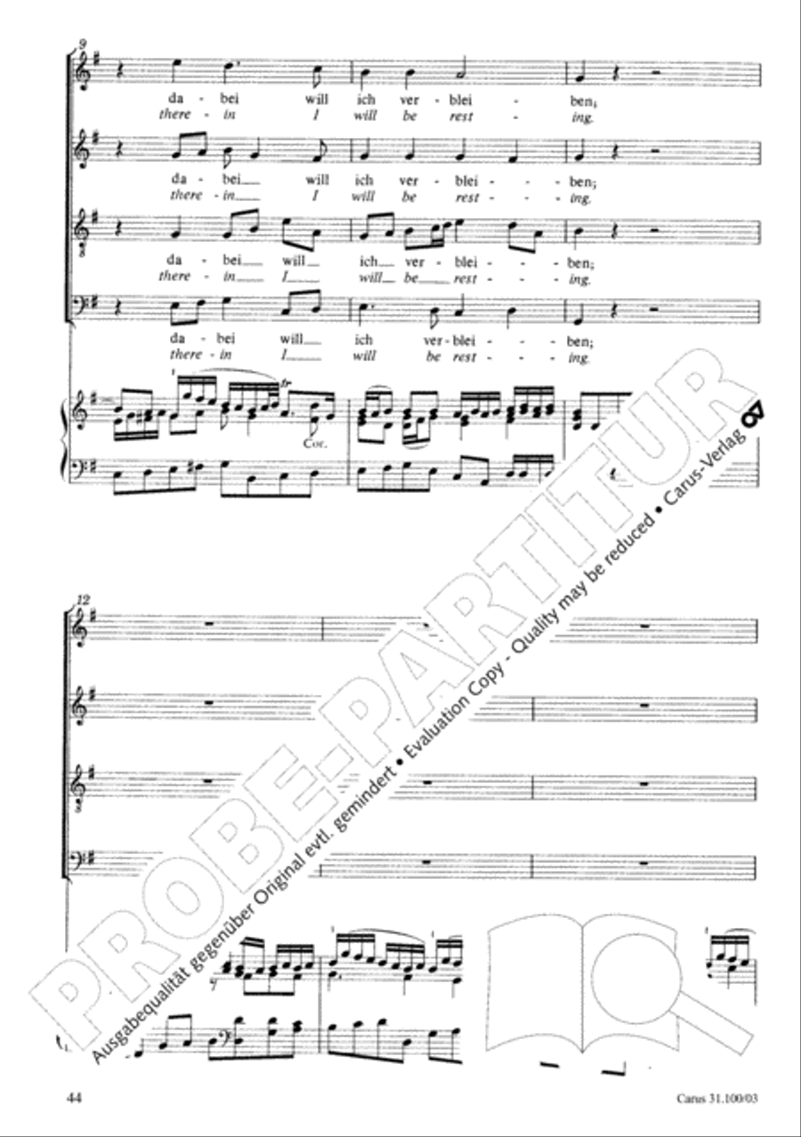 Whatever God ordains is right (Was Gott tut, das ist wohlgetan) 4-Part scores gallery preview page 45