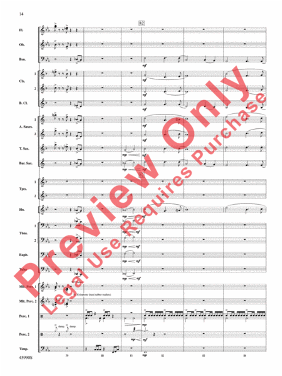 The Lost Temple The Lost Temple Concert Band scores gallery preview page 15