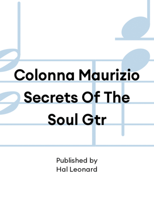 Book cover for Colonna Maurizio Secrets Of The Soul Gtr