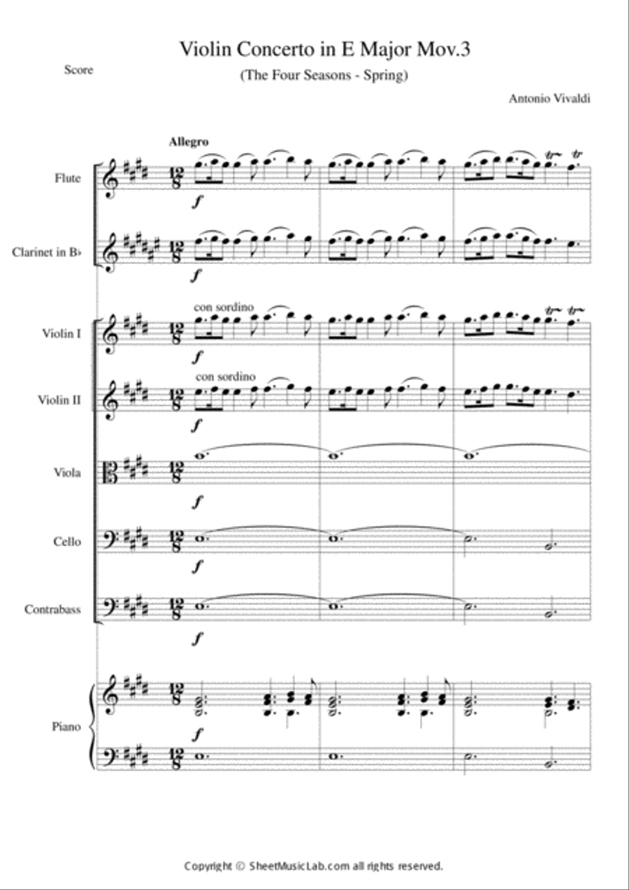 The Four Seasons - Spring 3rd Movement