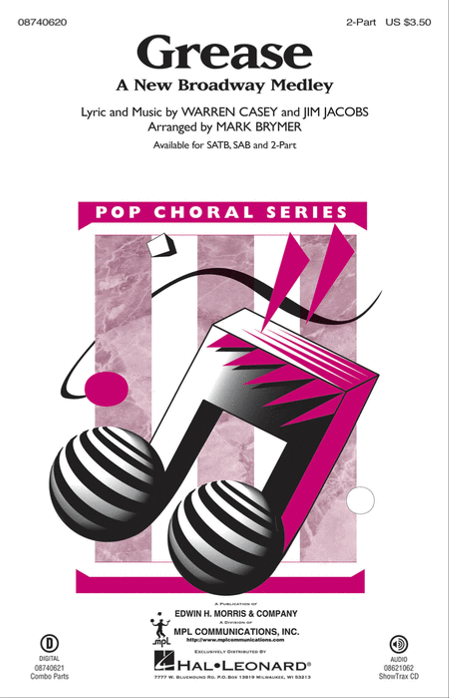 Grease (A New Broadway Medley) 2-Part scores gallery preview page 1