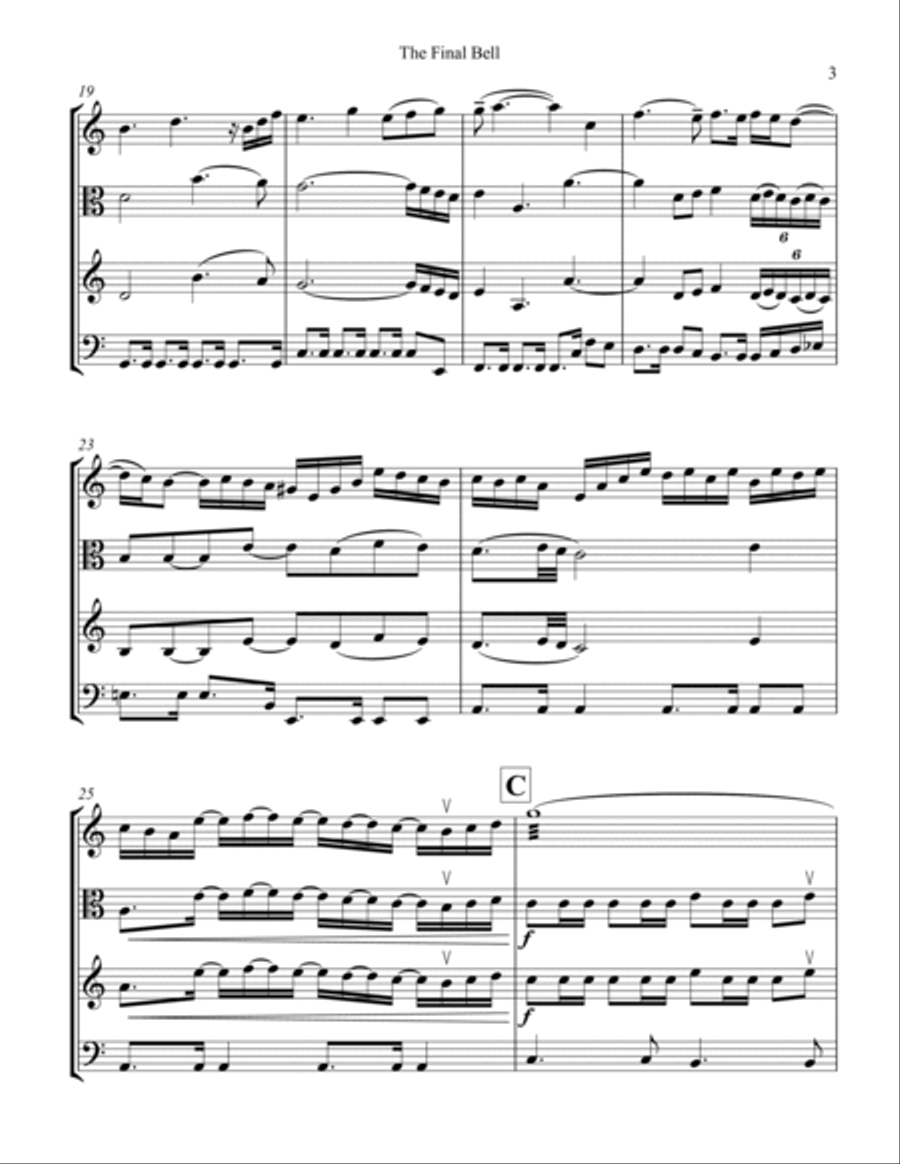 The Final Bell String Trio scores gallery preview page 3