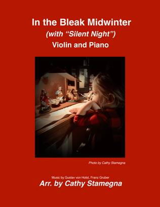 Book cover for In the Bleak Midwinter (with “Silent Night”) Violin and Piano
