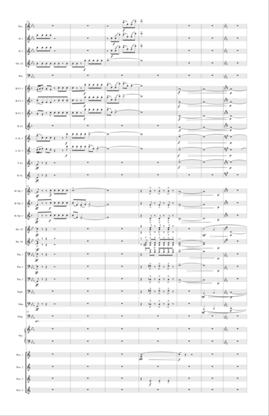 With Voice of Triumph Raised Concert Band scores gallery preview page 14