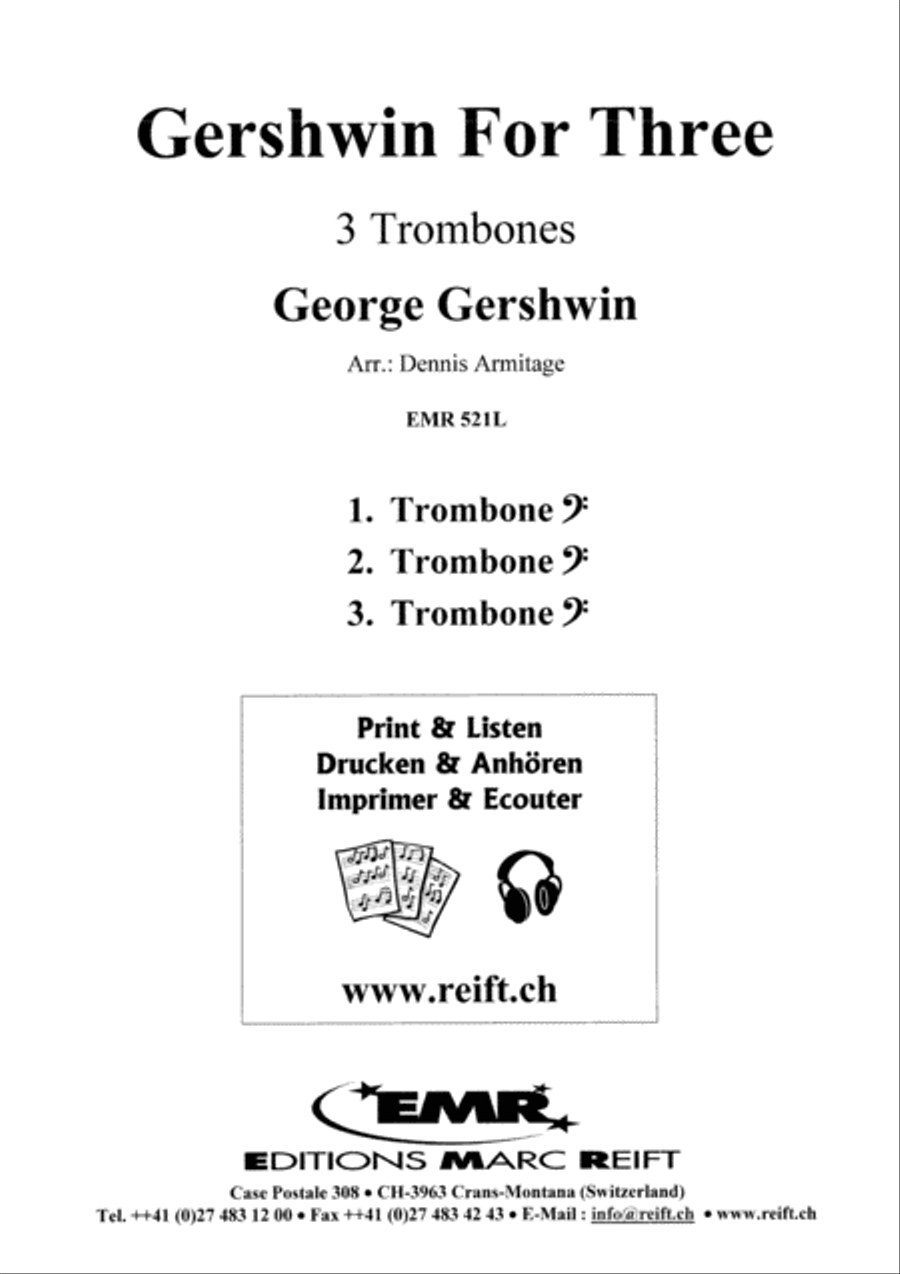 Gershwin for Three Trombone Trio scores gallery preview page 2