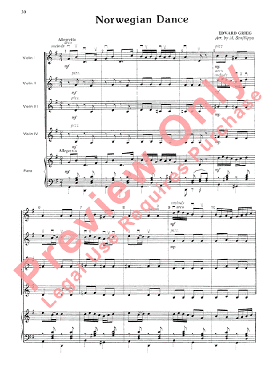 Highland/Etling Violin Quartet Series: Book 3 Small Ensemble scores gallery preview page 31