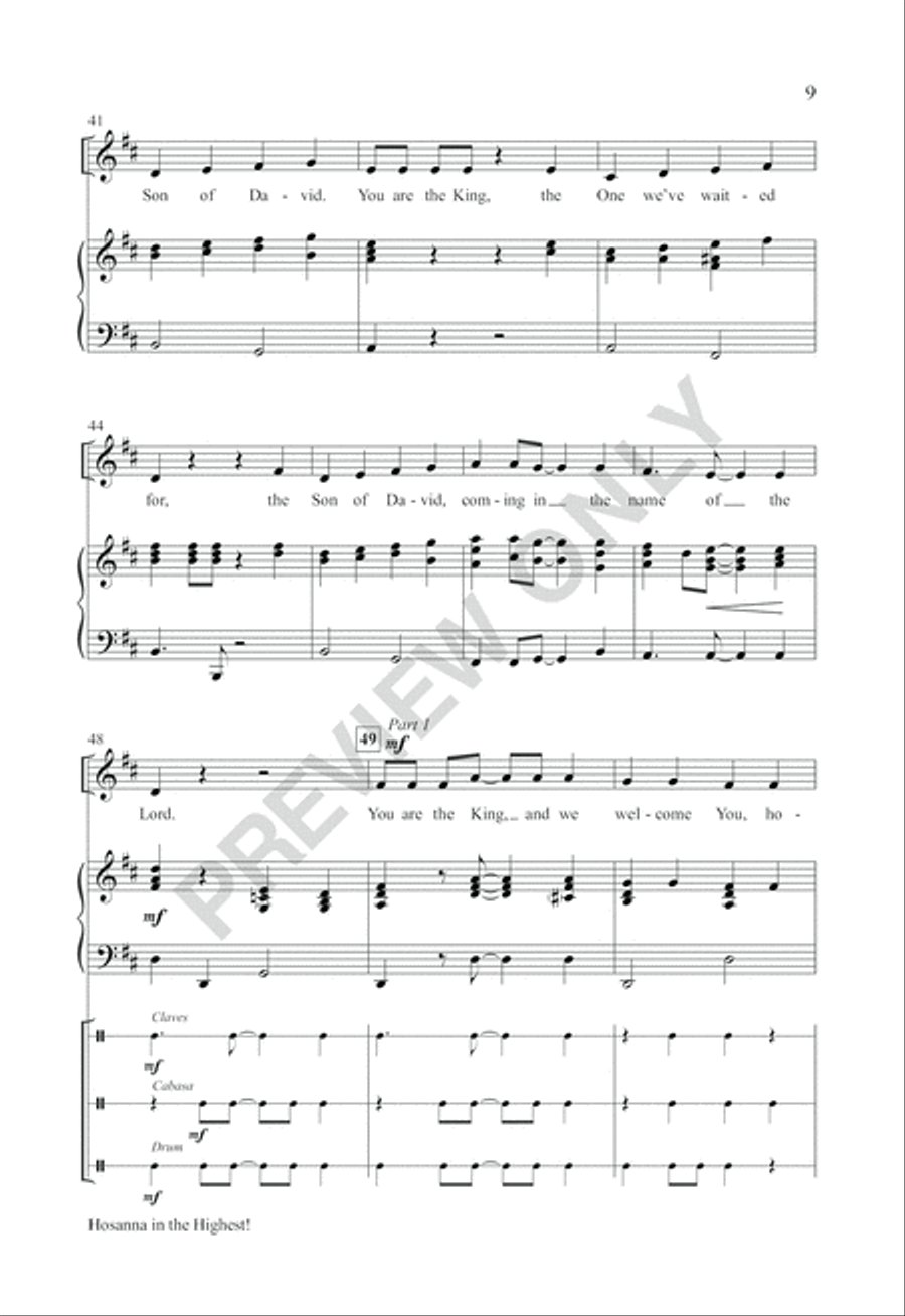 Hosanna in the Highest! 2-Part scores gallery preview page 8