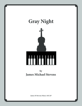 Book cover for Gray Night - Viola & Piano