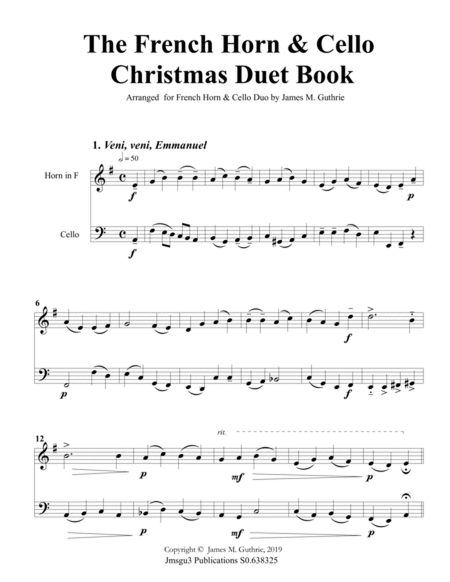 The French Horn & Cello Christmas Duet Book image number null