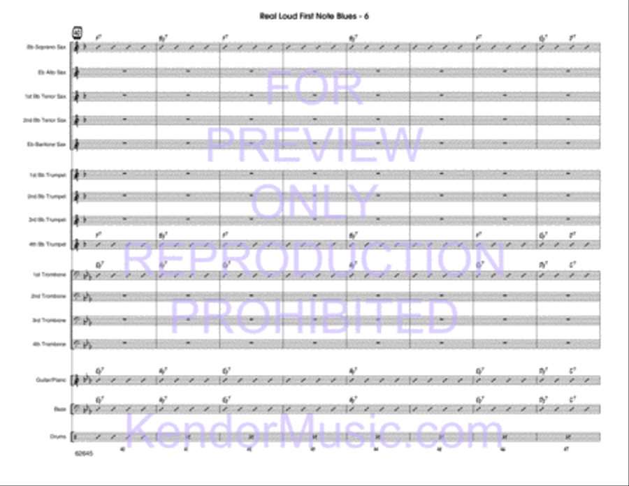 Real Loud First Note Blues Choir scores gallery preview page 7