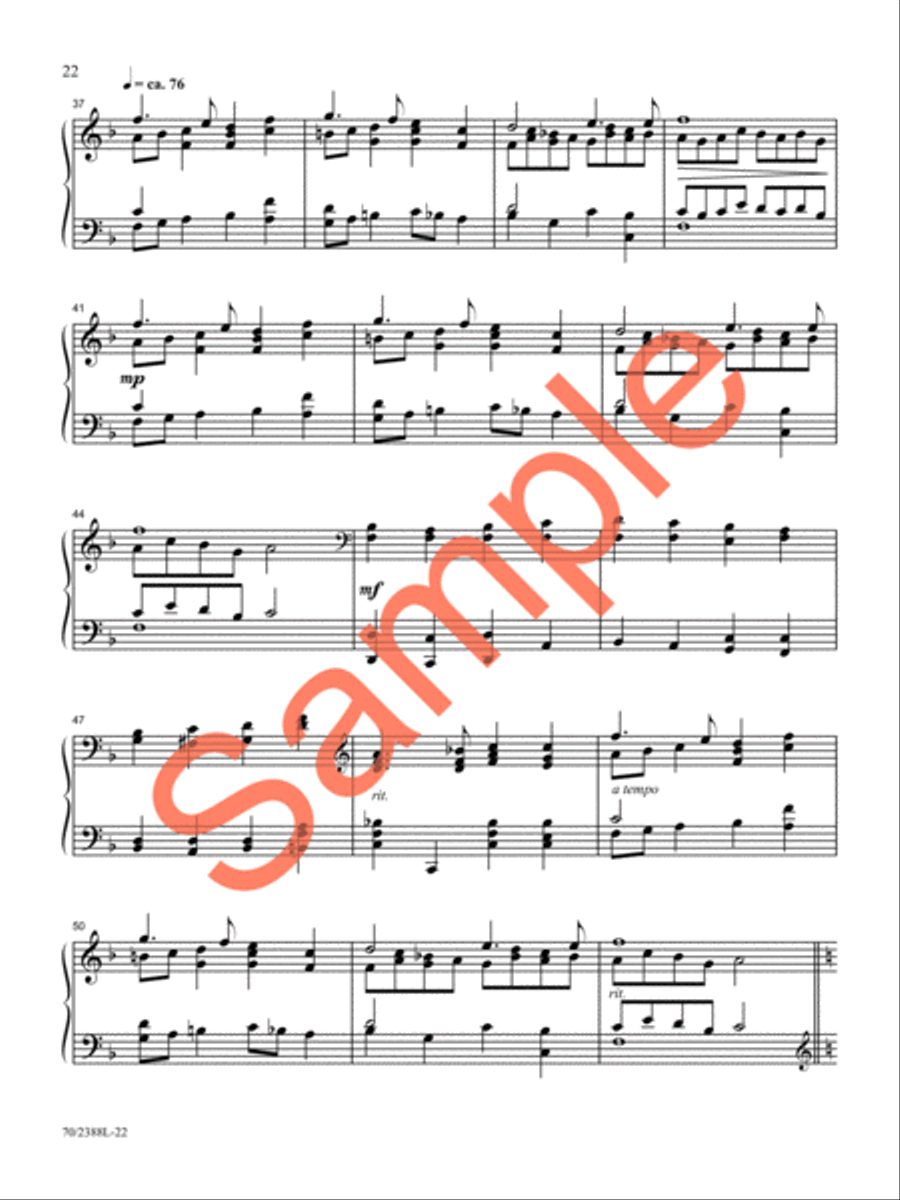 O God, Beyond All Praising Piano Solo scores gallery preview page 18