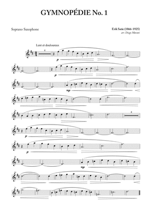 Book cover for Gymnopédie Nos. 1,2,3 for Saxophone Quartet