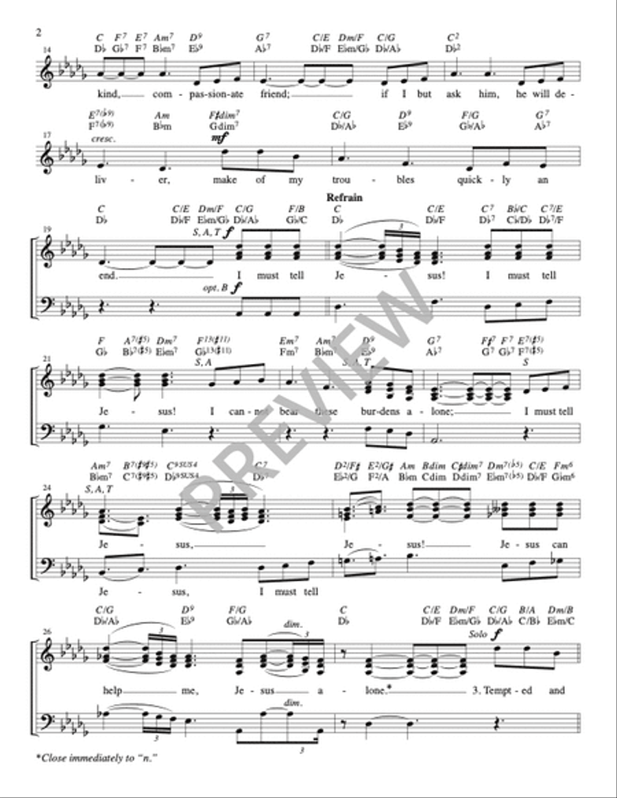 I Must Tell Jesus - Guitar edition Guitar scores gallery preview page 2