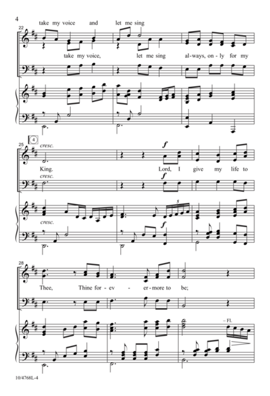 Take My Life and Walk With Me 3-Part scores gallery preview page 4