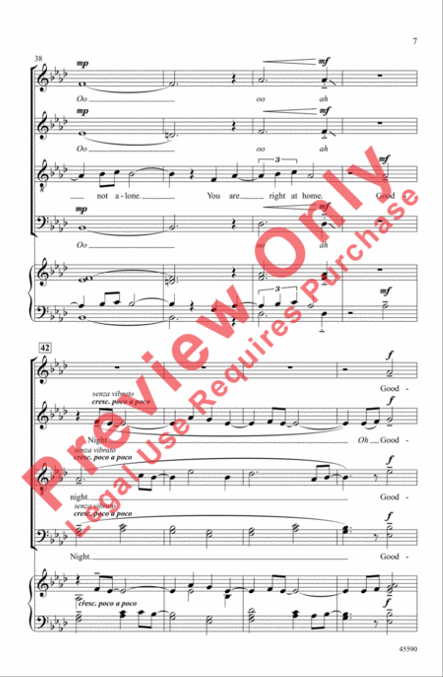 Light in the Hallway 4-Part scores gallery preview page 7