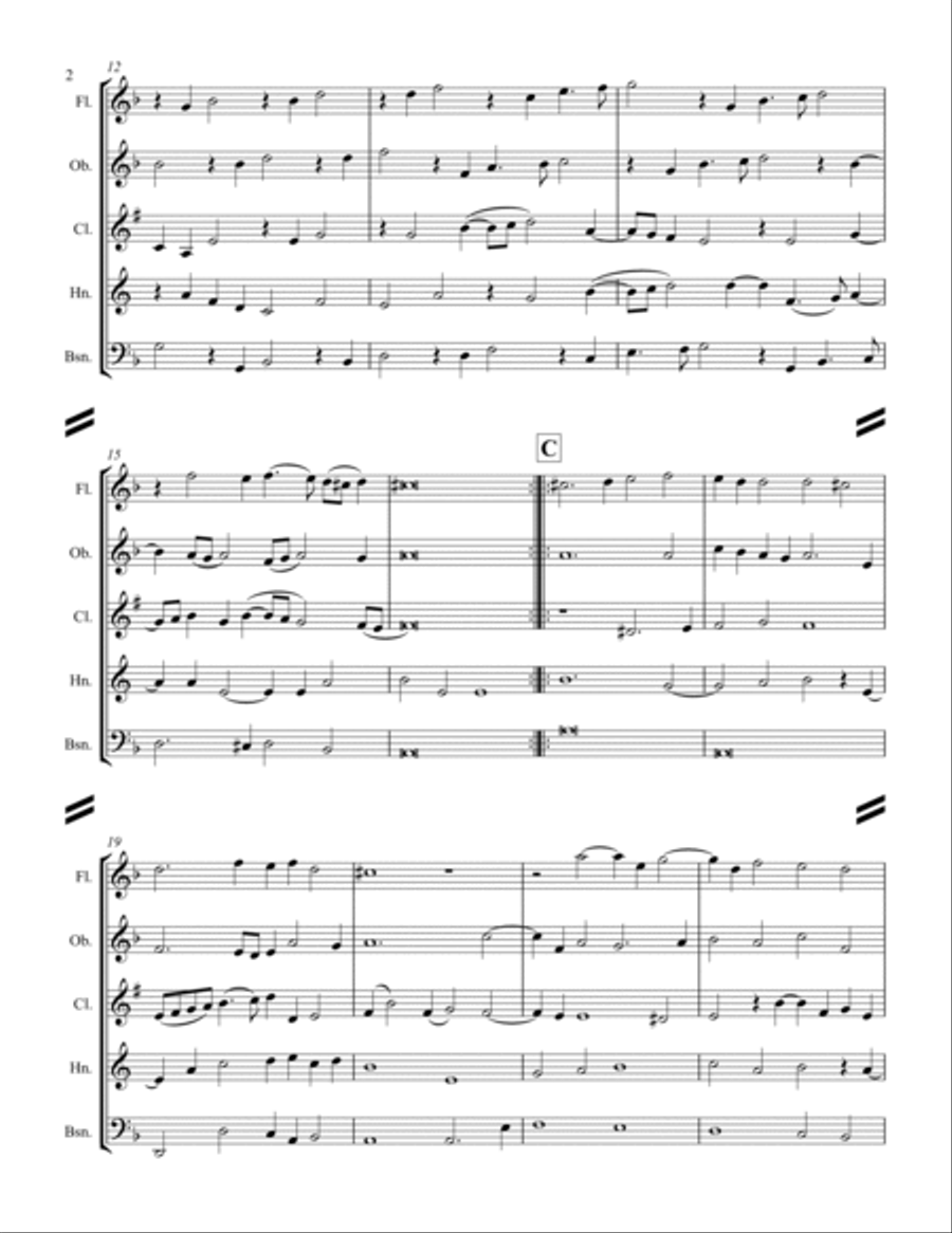 Dowland - 10 Lachrimae (for Woodwind Quintet) Woodwind Quintet scores gallery preview page 3